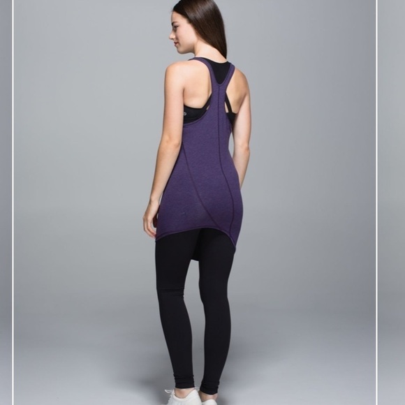 lululemon Torque Tank Racerback Heathered Black Grape - Picture 2 of 14